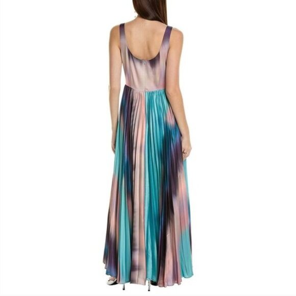NWT! HUTCH Viola Pleated Ombre Maxi Dress Size 2 - Picture 2 of 8